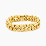 Bracelet Perles Solaires Acier Jaune - Bracelets cha&icirc;ne Femme | Histoire d&rsquo;Or