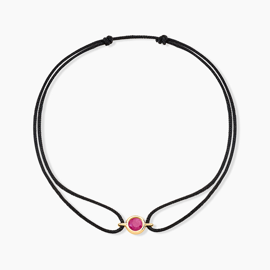 Bracelet Tere Or Jaune Rubis - Bracelets cordon Femme | Histoire d&rsquo;Or
