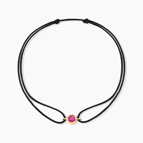 Bracelet Tere Or Jaune Rubis - Bracelets cordon Femme | Histoire d&rsquo;Or