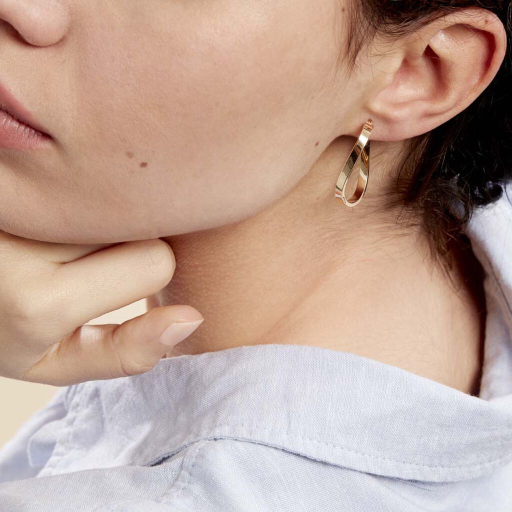 Créoles Silla Or Jaune - Boucles d'oreilles créoles Femme | Histoire d’Or