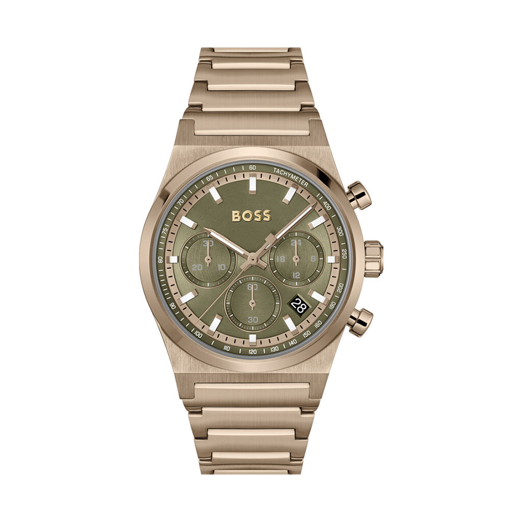 Montre Boss Candor Chrono Vert - Montres Homme | Histoire d’Or