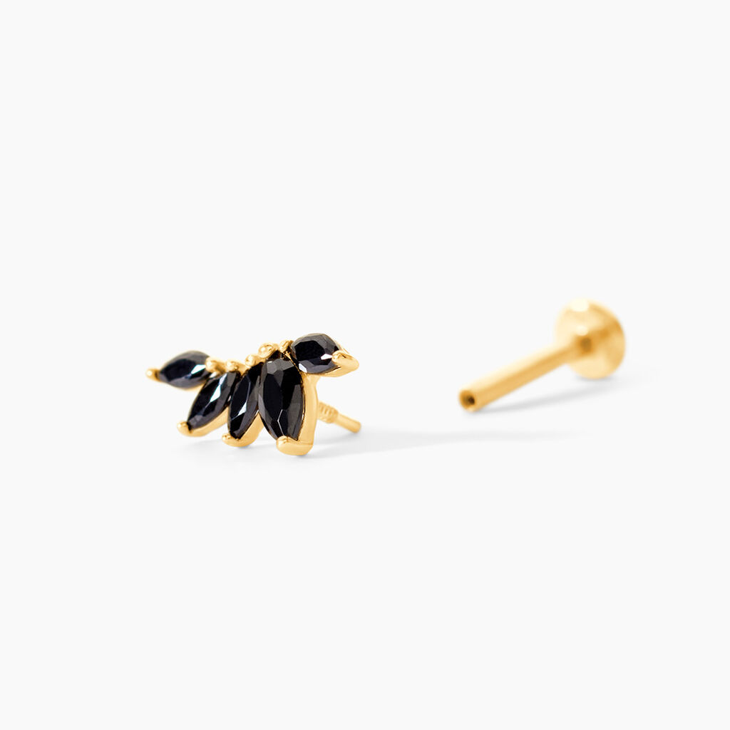 Piercing Lazer Or Jaune Oxyde De Zirconium - Piercings d'oreilles Femme | Histoire d&rsquo;Or