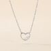 Collier Argent Shelan Oxydes De Zirconium