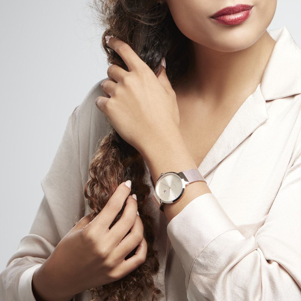 Montre Tommy Hilfiger Liberty Doré Rose - Montres Femme | Histoire d’Or