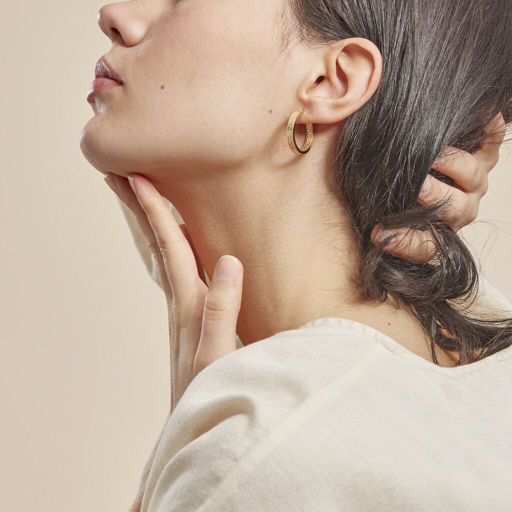 Créoles Ugenie Or Jaune - Boucles d'oreilles créoles Femme | Histoire d’Or