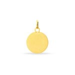 Pendentif Ange Rond Effet Diamante Or Jaune - Pendentifs Bapt&ecirc;me Famille | Histoire d&rsquo;Or