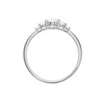 Bague Maiwen Argent Blanc Oxyde De Zirconium - Bagues solitaires Femme | Histoire d&rsquo;Or