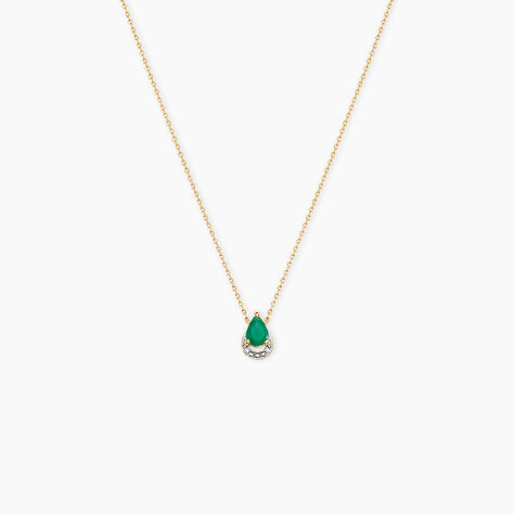 Collier Parry Or Jaune Emeraude Diamant - Colliers Femme | Histoire d&rsquo;Or