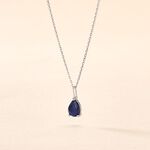 Collier Goutte Or Blanc Saphir - Colliers Femme | Histoire d&rsquo;Or