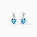 Boucles D'oreilles Pendantes Or Blanc Clothilde Topazes Oxydes - Clous d'oreilles Femme | Histoire d’Or