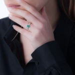 Bague Crista Or Jaune Topaze Et Diamant - Bagues solitaires Femme | Histoire d&rsquo;Or