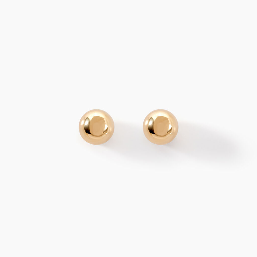 Boucles D'oreilles Puces Fidelia Or Jaune - Clous d'oreilles Famille | Histoire d’Or