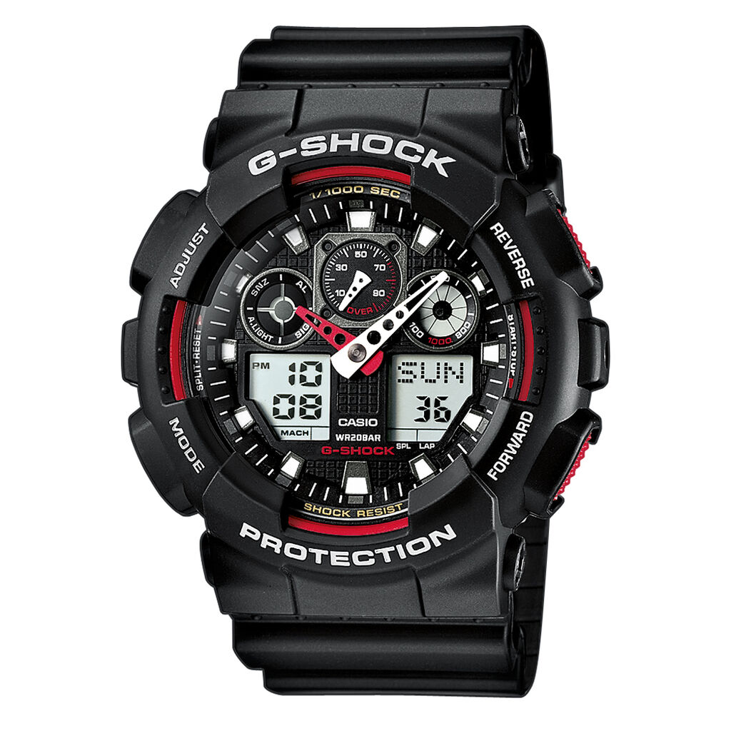 Montre Casio G-shock Black & Red Noir - Montres Homme | Histoire d’Or