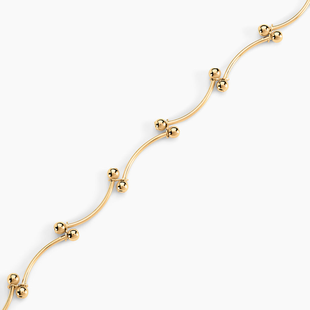 Bracelet Assma Plaqu&eacute; Or Jaune - Bijoux sans pierre Femme | Histoire d&rsquo;Or
