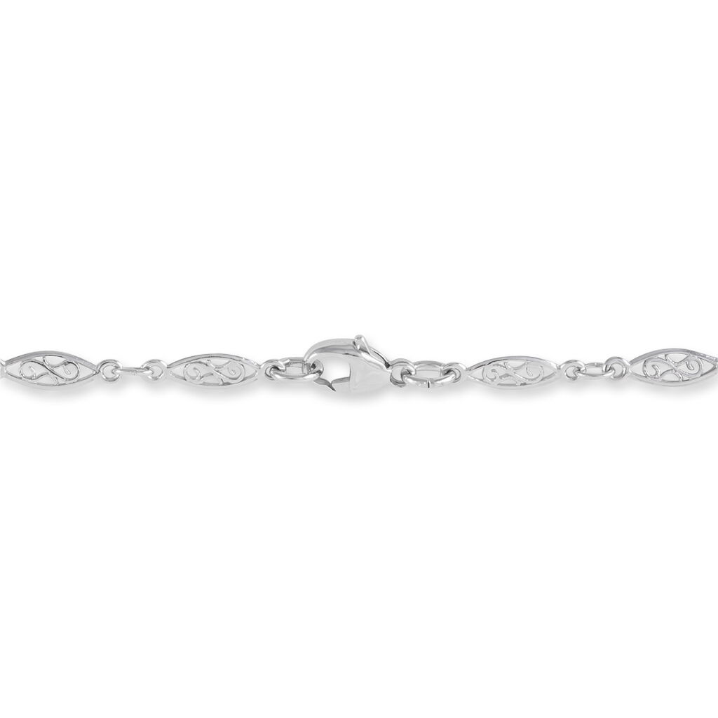 Bracelet Mahee Maille Filigrane Argent Blanc - Bracelets chaîne Femme | Histoire d’Or