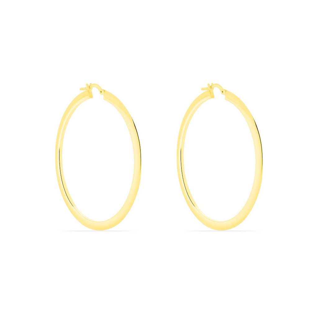 Cr&eacute;oles Khara Or Jaune - Boucles d'oreilles cr&eacute;oles Femme | Histoire d&rsquo;Or