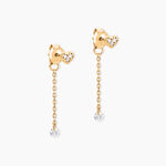 Boucles D'Oreilles Pendantes Isolia Plaqu&eacute; Or Jaune Oxyde De Zirconium - Boucles d'oreilles fantaisie Femme | Histoire d&rsquo;Or