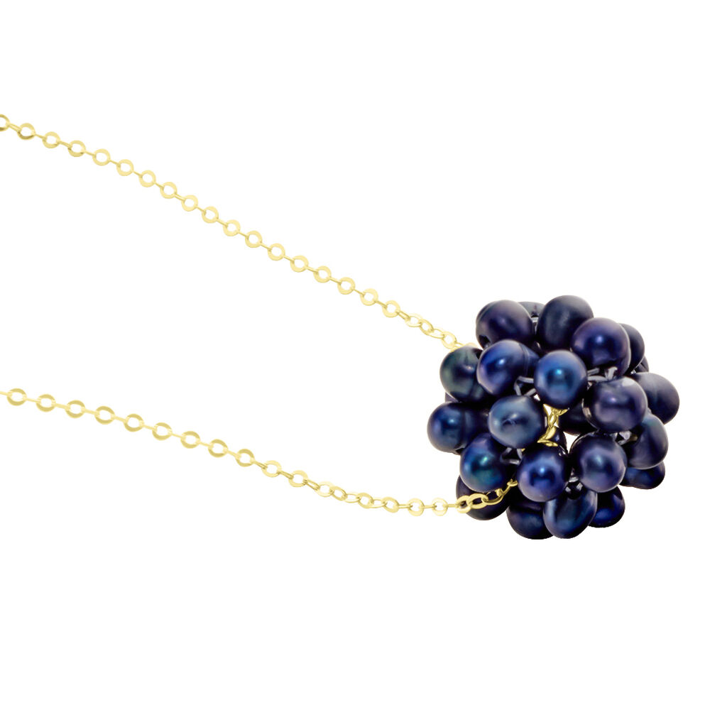 Collier Flocon Or Jaune Perles De Culture - Colliers Femme | Histoire d’Or