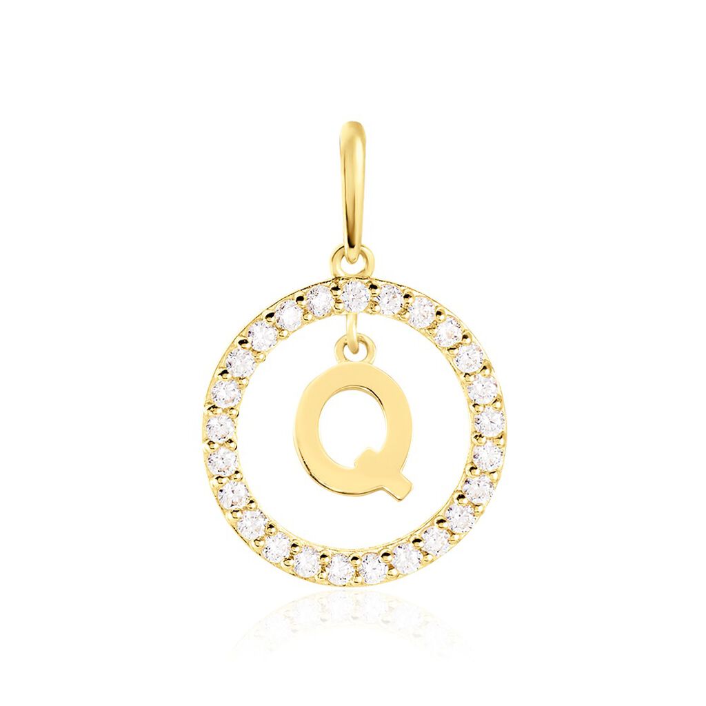 Pendentif Gabe Or Jaune Oxyde De Zirconium