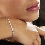 Bracelet Leonte Argent Blanc - Bracelets cha&icirc;ne Femme | Histoire d&rsquo;Or