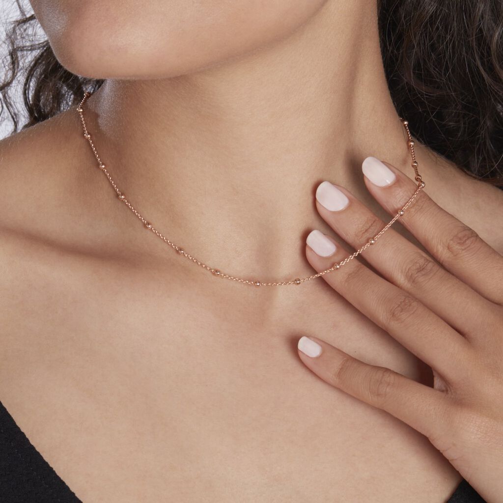 Collier Elea Argent Rose - Colliers fantaisie Femme | Histoire d’Or