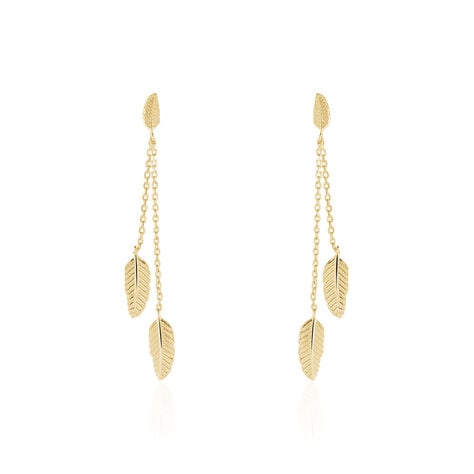 Boucles D'oreilles Pendantes Plaqué Or Jaune Libby - Boucles d'oreilles fantaisie Femme | Histoire d’Or