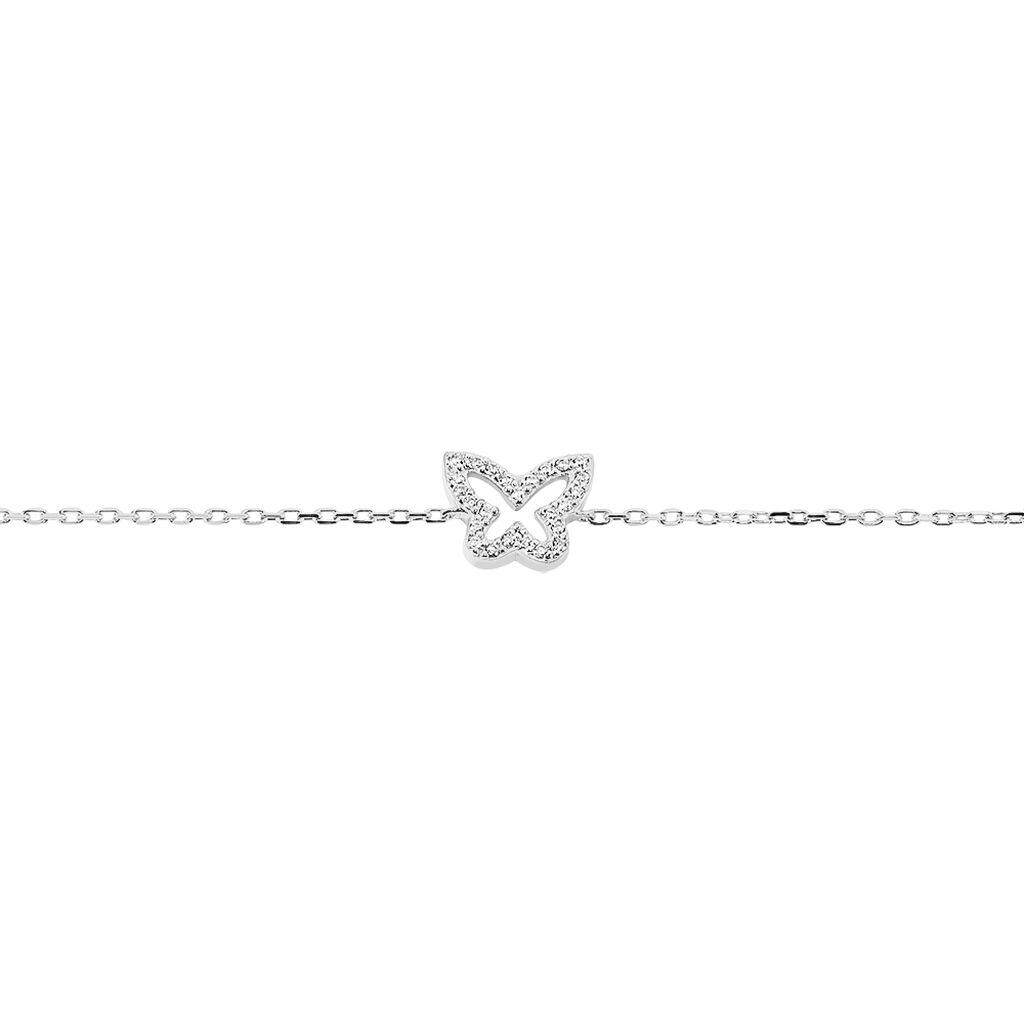 Bracelet Gladys Argent Blanc Oxyde De Zirconium - Bracelets Femme | Histoire d&rsquo;Or