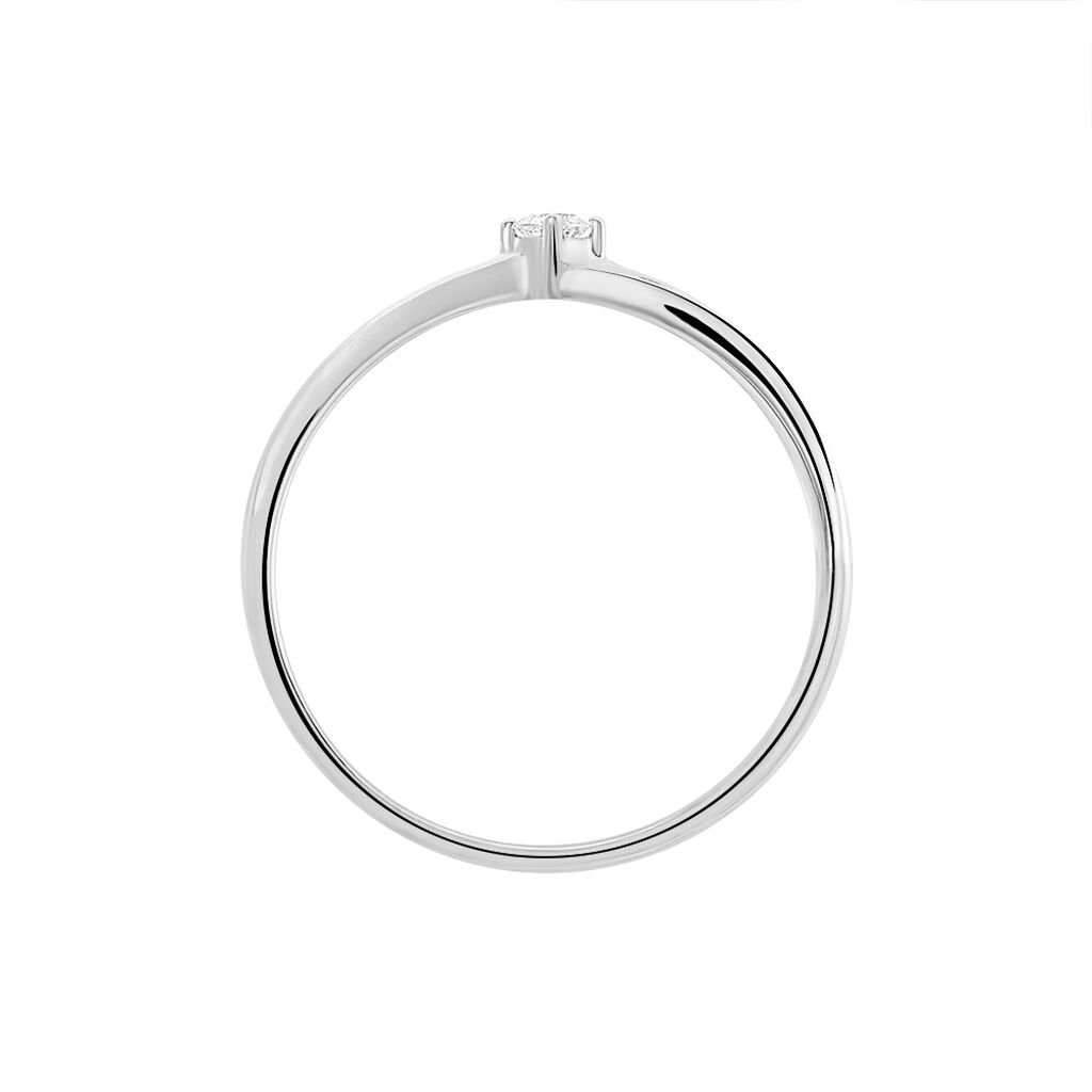 Bague Selene Or Blanc Diamant - Bagues solitaires Femme | Histoire d’Or