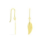 Boucles D'oreilles Pendantes Indian Nature Feuilles Or Jaune - Boucles d'oreilles pendantes Femme | Histoire d&rsquo;Or