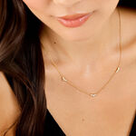 Collier Isa Acier Jaune Cristal - Colliers pierre Femme | Histoire d&rsquo;Or