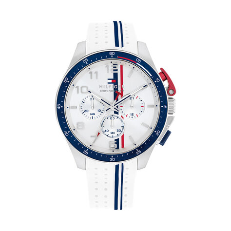 Montre Tommy Hilfiger Bank Blanc - Montres Homme | Histoire d&rsquo;Or