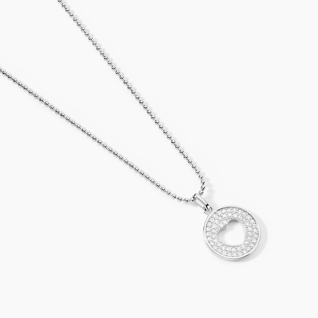 Collier Argent Blanc Cantien Oxyde - Colliers fantaisie Femme | Histoire d&rsquo;Or