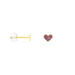Boucles D'oreilles Puces Cerine Coeur Or Jaune - Clous d'oreilles Enfant | Histoire d’Or