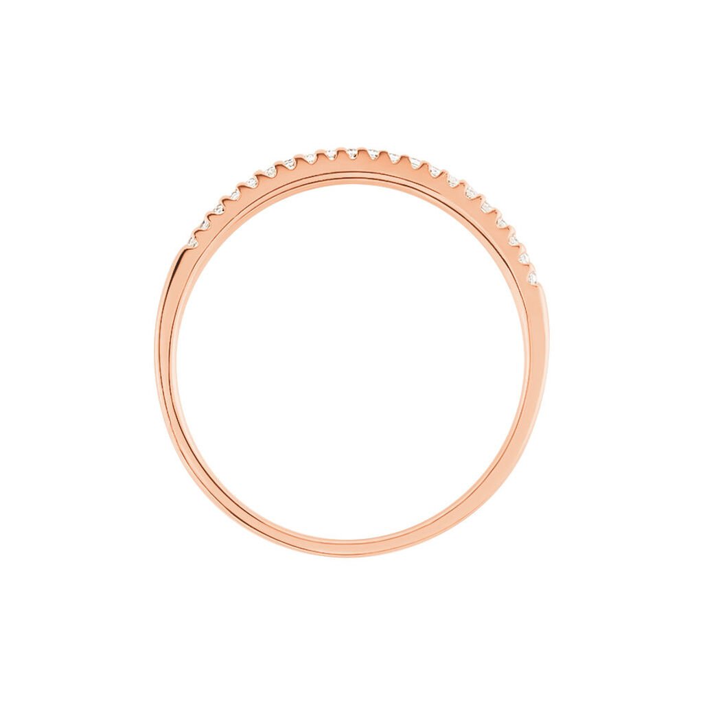 Bague Jaquelyn Argent Rose Oxyde De Zirconium - Bagues avec pierre Femme | Histoire d’Or