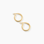 Cr&eacute;oles Cayla Argent Dor&eacute; A L'Or 750/1000 - Boucles d'oreilles cr&eacute;oles Femme | Histoire d&rsquo;Or
