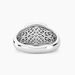 Chevalière Argent Blanc Calisto Lapis Lazuli - Bagues solitaires Homme | Histoire d’Or