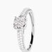 Bague Julia Platine Blanc Diamant - Bagues avec pierre Femme | Histoire d’Or