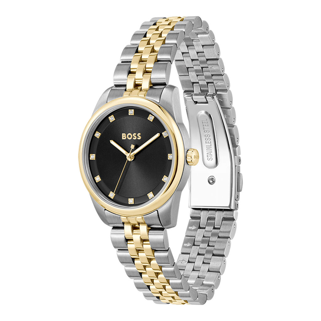 Montre Boss Graceful Precious Noir - Nouveautés montres Femme | Histoire d’Or