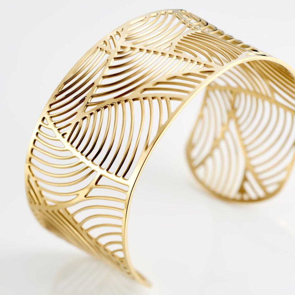 Bracelet Jonc Andor Acier Dore - Bracelets Femme | Histoire d’Or