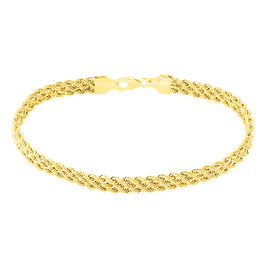 Bracelet Jerry Maille Corde 3 Rangs Or Jaune - Bracelets Femme | Histoire d’Or