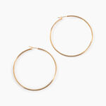 Cr&eacute;oles Ada Lisse Plaqu&eacute; Or Jaune - Boucles d'oreilles cr&eacute;oles Femme | Histoire d&rsquo;Or