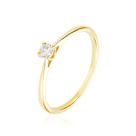 Bague Victoria Or Jaune Diamant - Bagues solitaires Femme | Histoire d’Or