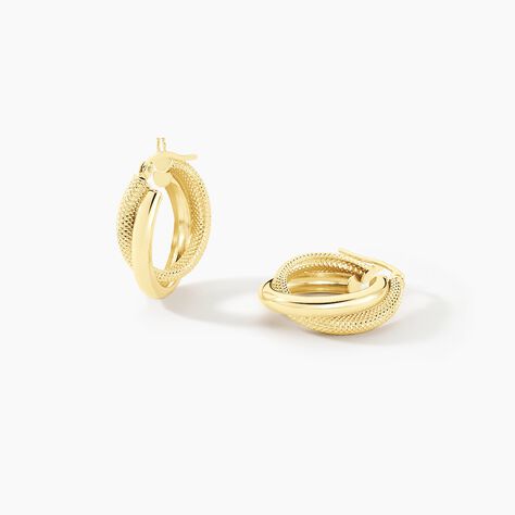 Créoles Orthys Or Jaune - Boucles d'oreilles créoles Femme | Histoire d’Or