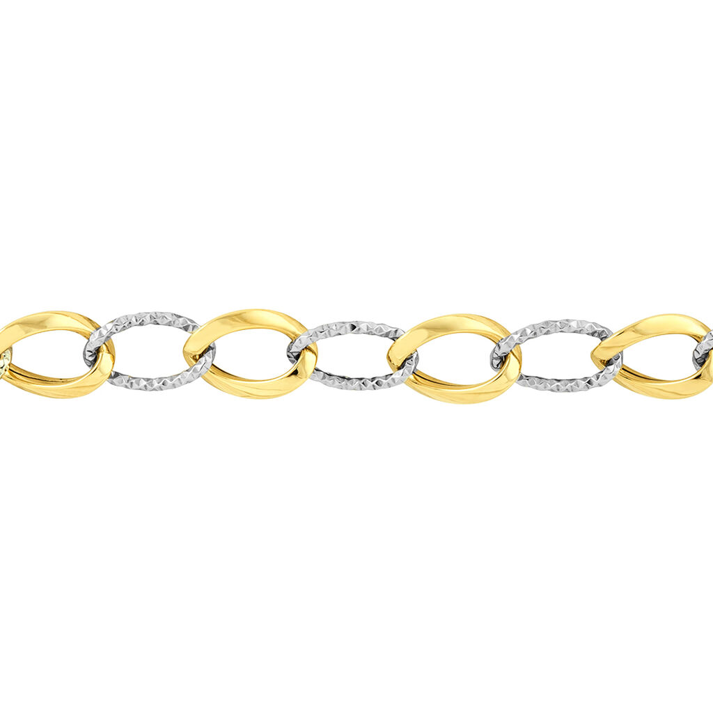 Bracelet Maille Or Bicolore - Bracelets chaîne Femme | Histoire d’Or