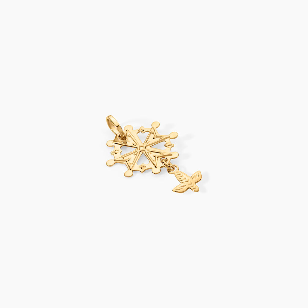 Pendentif Huguenote Or Jaune - Pendentifs Bapt&ecirc;me Famille | Histoire d&rsquo;Or