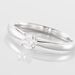 Bague Solitaire Iris Or Blanc Diamant - Bagues solitaires Femme | Histoire d’Or
