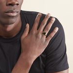 Chevali&egrave;re Plaqu&eacute; Or Jaune Nelson Email Noir - Chevali&egrave;res Homme | Histoire d&rsquo;Or