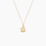 Pendentif Ange Endormi Or Jaune - Pendentifs Bapt&ecirc;me Famille | Histoire d&rsquo;Or