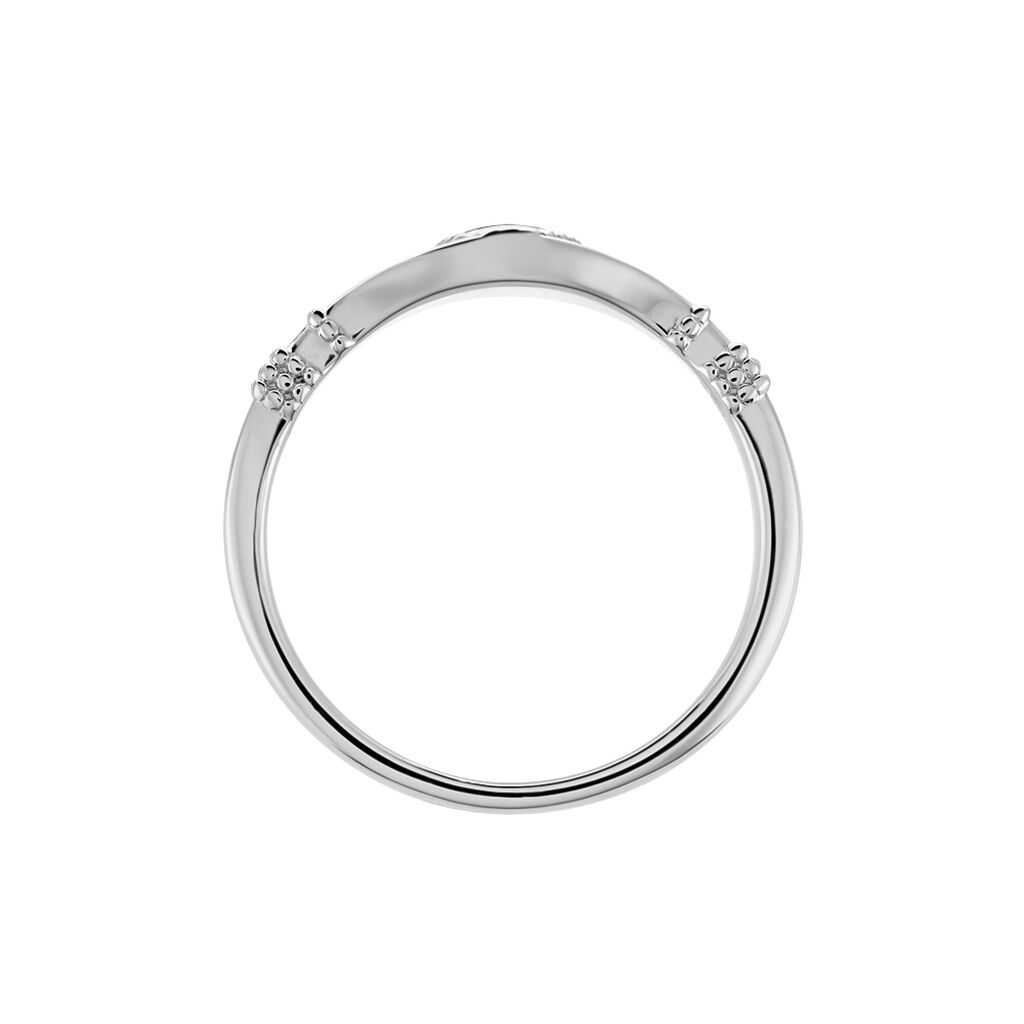 Chevalière Azteque Argent Blanc - Chevalières Femme | Histoire d’Or