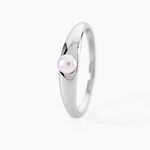 Bague Aurela Argent Blanc Perle De Culture - Bagues solitaires Femme | Histoire d&rsquo;Or